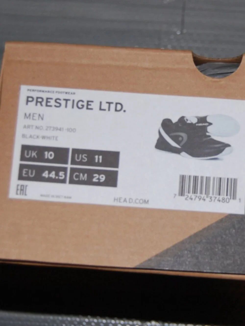 HEAD Prestige Ltd Tennis Shoes Men's Size 11 - New in Box